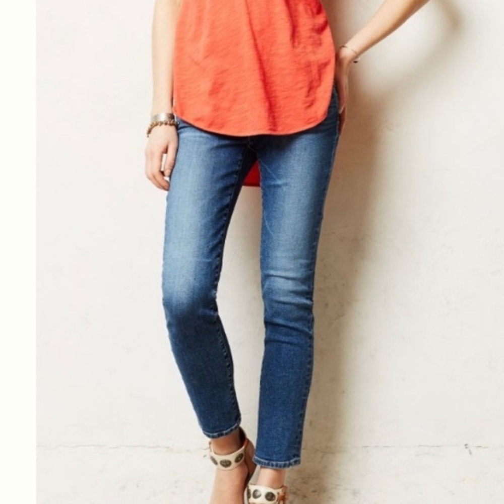 AG The Stevie Slim Straight Cropped Jeans
